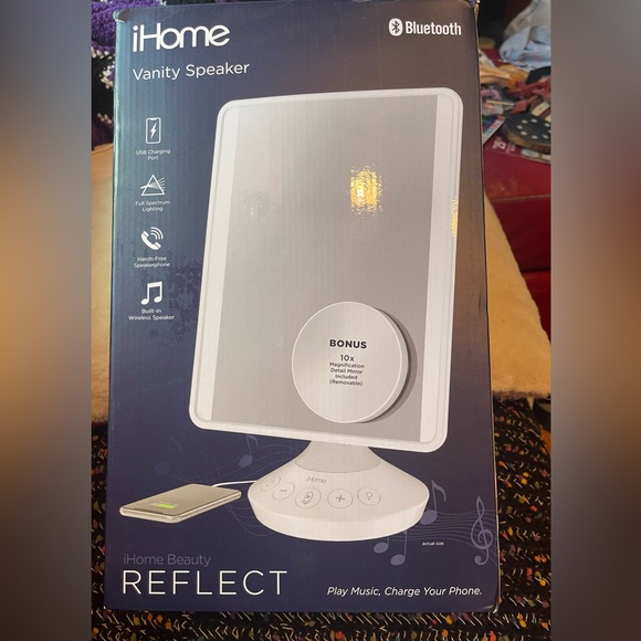 iHome Bath Brand New Ihome Vanity Mirror W Bluetooth Play Your